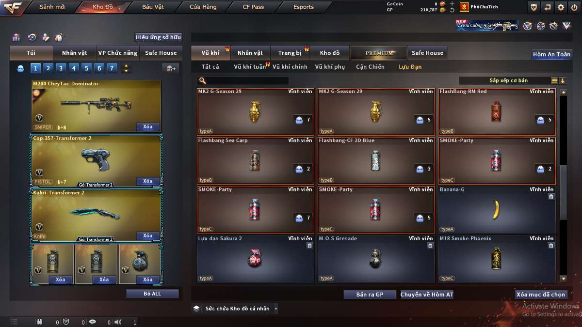 shop acc cf uy tin gia re
